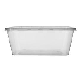 Plastic Container en Plastic Deksel PP Rechthoekige Vorm 1.000ml (300 Stuks)