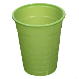 Gobelet Plastique PS Vert citron 200ml Ø7cm (50 Utés)