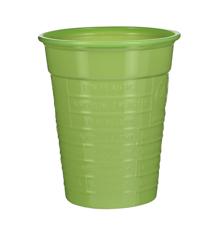 Gobelet Plastique PS Vert citron 200ml Ø7cm (1.500 Utés)