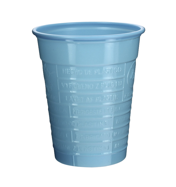 Gobelet Plastique PS Bleu Clair 200ml Ø7cm (50 Utés)