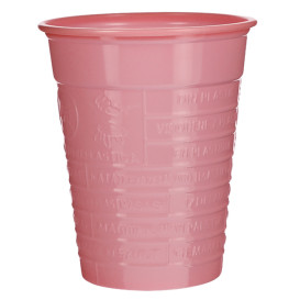 Gobelet Plastique PS Rose 200ml Ø7cm (1.500 Utés)