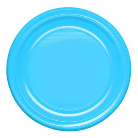 Assiette Creuse Réutilisable Economique PS Bleu Clair Ø20,5cm (150 Utés)