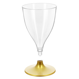 Coupe Réutilisable PS Eau/Vin Pied Or 200ml 2P (48 Utés)