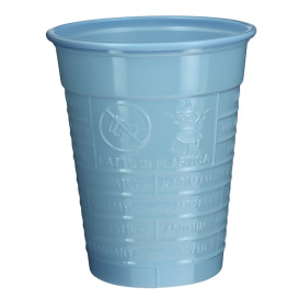 Gobelet Plastique PS Bleu Clair 200ml Ø7cm (1.500 Utés)