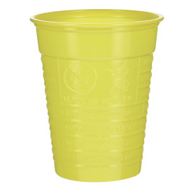 Gobelet Plastique PS Jaune 200ml Ø7cm (1.500 Utés)