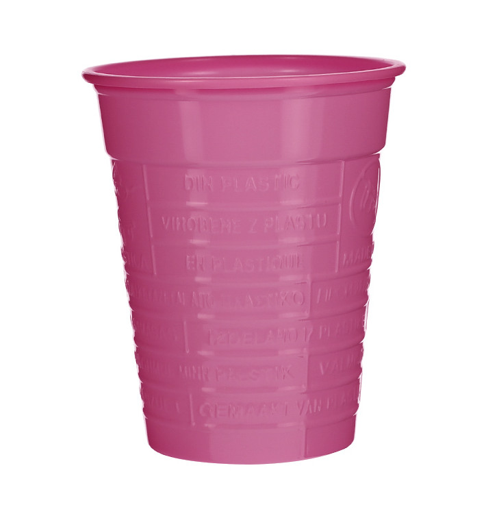 Gobelet Plastique PS Fuchsia 200ml Ø7cm (1.500 Utés)