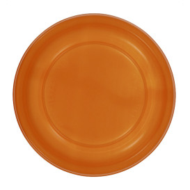 Assiette Plate Réutilisable Economique PS Orange Ø17cm (300 Utés)