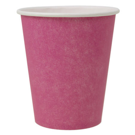 Gobelet en Carton "Colors" Fuchsia 9Oz/290ml Ø8,0cm (20 Utés)