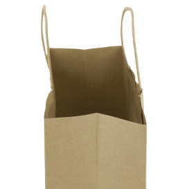 Sac en papier avec Anses Kraft 100g/m² 25+11x31cm (25 Utés)