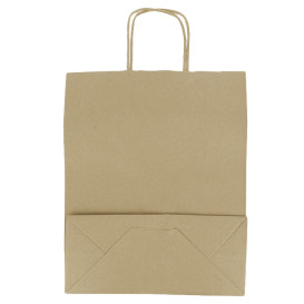 Sac en papier avec Anses Kraft 100g/m² 25+11x31cm (25 Utés)