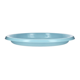 Assiette Plate Réutilisable Economique PS Bleu Clair Ø17cm (300 Utés)