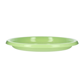 Assiette Plate Réutilisable Economique PS Vert Citron Ø22cm (200 Utés)