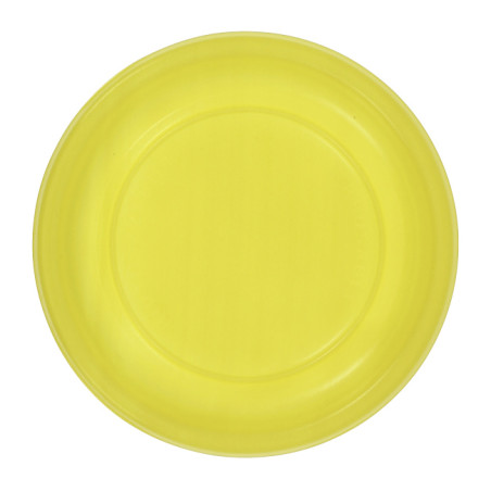 Assiette Plate Réutilisable Economique PS Jaune Ø22cm (200 Utés)