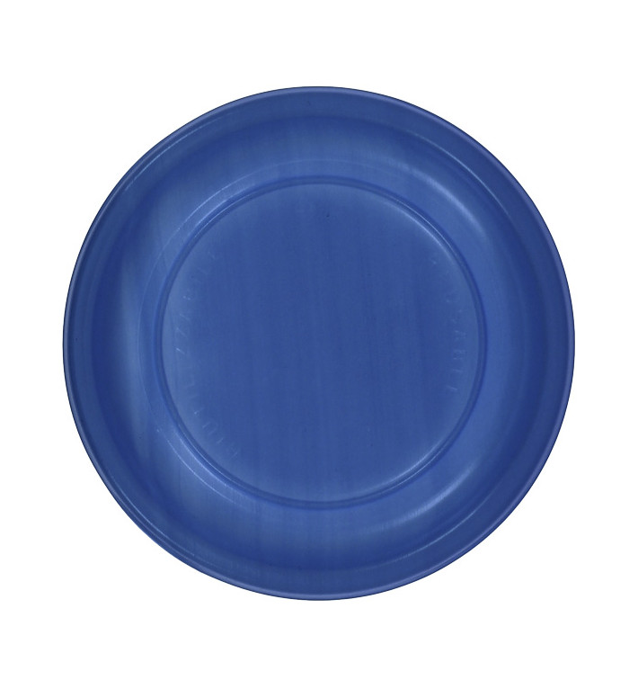 Assiette Plate Réutilisable Economique PS Bleu foncé foncé Ø17cm (25 Utés)