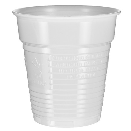 Gobelet Plastique PS Blanc 166ml Ø7,0cm (3.000 Utés)