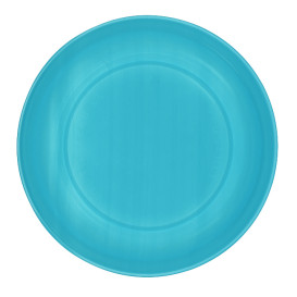 Assiette Plate Réutilisable Economique PS Turquoise Ø20,5cm (150 Utés)