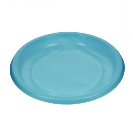 Assiette Plate Réutilisable Economique PS Turquoise Ø22cm (25 Utés)