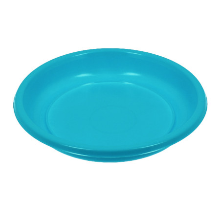 Assiette Plate Réutilisable Economique PS Turquoise Ø20,5cm (150 Utés)