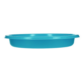 Assiette Plate Réutilisable Economique PS Turquoise Ø20,5cm (150 Utés)