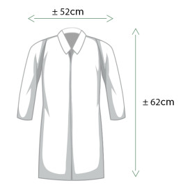 Wegwerp-laboratoriumjas TST PP Velcro 35gr (50 stuks)