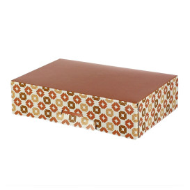 Boîte à Chocolats et Bonbons Corail 19,5x13,5x5,3cm (600 Utés)