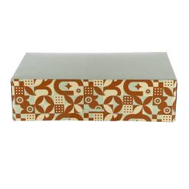 Doos voor Snoep en Chocolaatjes Mint Chocolade 19,5x13,5x5,3cm (100 stuks)