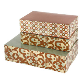 Doos voor Snoep en Chocolaatjes Mint Chocolade 19,5x13,5x5,3cm (100 stuks)