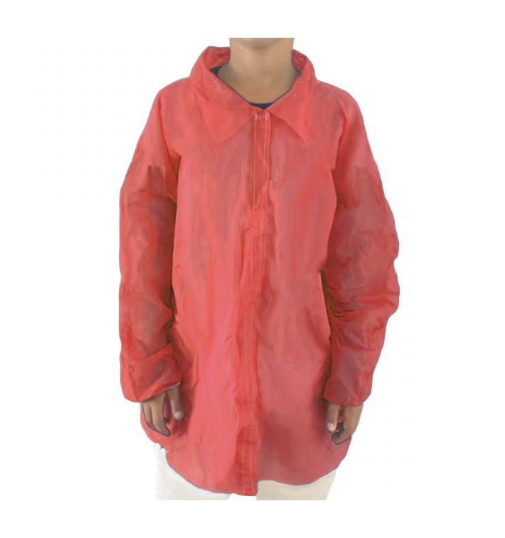 Blouse Enfant PP Rouge Velcro et Sans Poches (1 Uté)