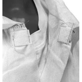 Blouse PP Blanc Velcro et Sans Poches 3XL 35gr (50 Utés)