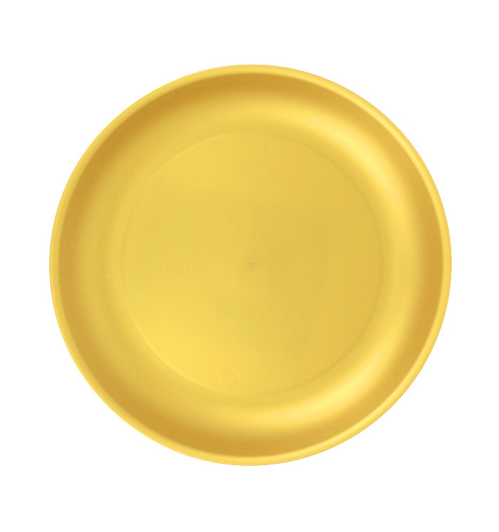 Assiette Réutilisable Durable PP Minéral Or Ø21cm (6 Utés)