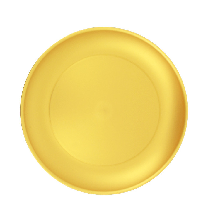 Assiette Réutilisable Durable PP Minéral Or Ø23,5cm (6 Utés)