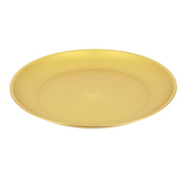 Assiette Réutilisable Durable PP Minéral Or Ø23,5cm (6 Utés)