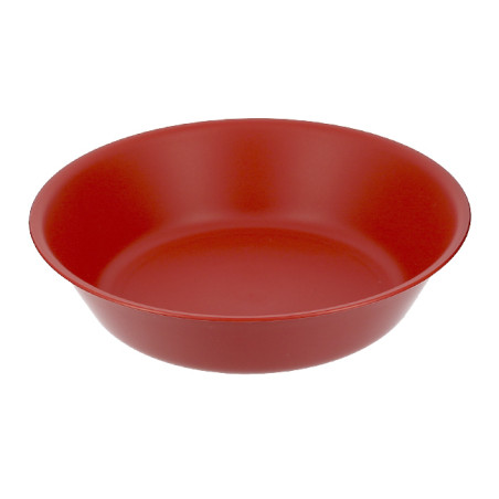 Assiette Creuse Réutilisable Durable PP Minéral Rouge Ø18cm (6 Utés)