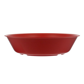 Assiette Réutilisable Durable PP Minéral Rouge Ø18cm (6 Utés)