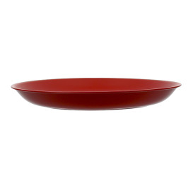 Assiette Réutilisable Durable PP Minéral Rouge Ø21cm (6 Utés)