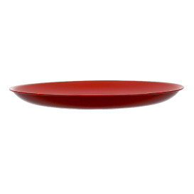 Assiette Réutilisable Durable PP Minéral Rouge Ø23,5cm (54 Utés)