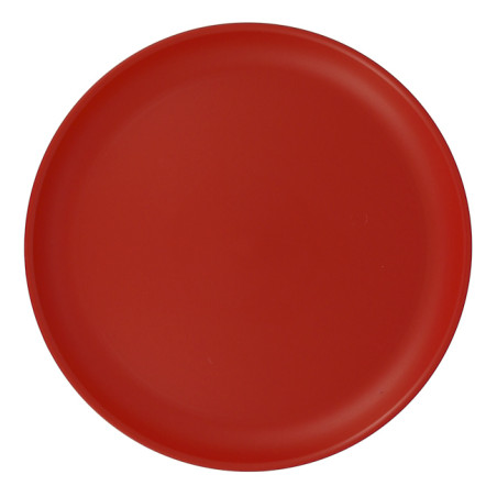 Assiette Réutilisable Durable PP Minéral Rouge Ø27,4cm (54 Utés)