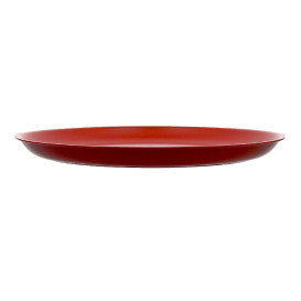 Assiette Réutilisable Durable PP Minéral Rouge Ø27,5cm (54 Utés)