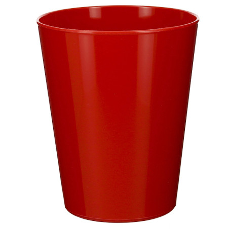 Gobelet Réutilisable Durable PP Minéral Rouge 330ml (72 Utés)