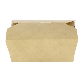 Boîte Américaine Petit Kraft 10,7x8,65x4,5cm 400ml (400 Utés)