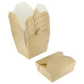 Boîte Américaine Petit Kraft 10,7x8,65x4,5cm 400ml (400 Utés)