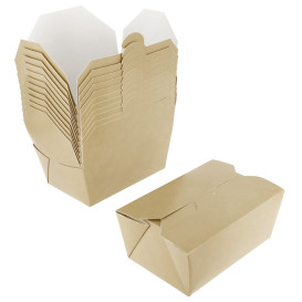 Boîte Américaine Super Kraft 13x8,5x6cm 700ml (360 Utés)