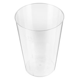 Verre Plastique Dur 250ml Transparent (50 Unités)