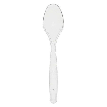 Petite Cuillère Réutilisable PS Transparente 12,5cm (50 Utés)