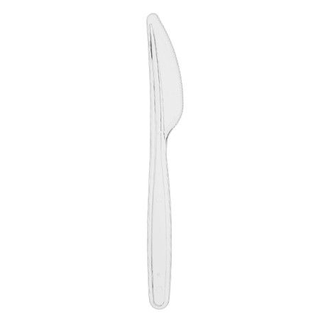 Couteau Réutilisable PS Transparent 18cm (480 Utés)