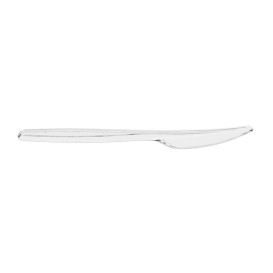 Couteau plastique PS Réutilisable Transparent 18cm (480 Utés)