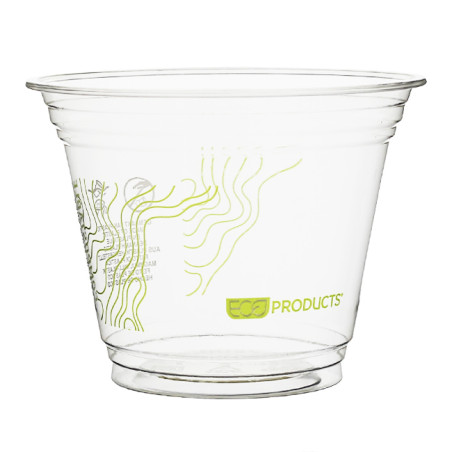 Gobelet Biodégradable PLA Green Stripe® 265ml Ø9,6cm (50 Utés)