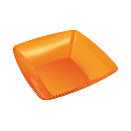 Bol PS Cristal Dur Orange 480ml 14x14cm (4 Utés)