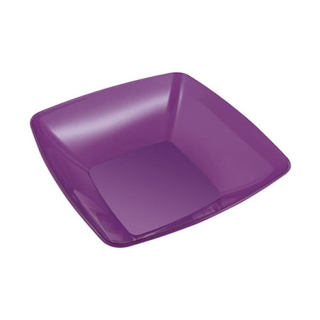 Bol PS Cristal Dur Aubergine 480ml 14x14cm (4 Utés)