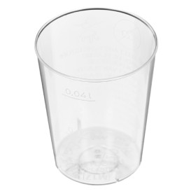 Verre Plastique Dur Transparent PS 40ml (2.000 Unités)